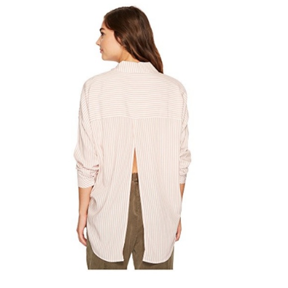 1. State Pink Striped Shirt - Picture 7 of 7